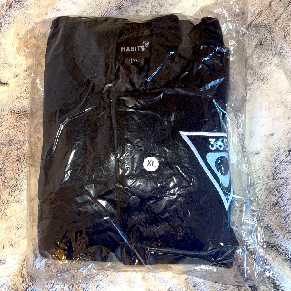 SOLD Habits365 Prohibited Survived Leather Bomber Jacket - Picture 4 of 6